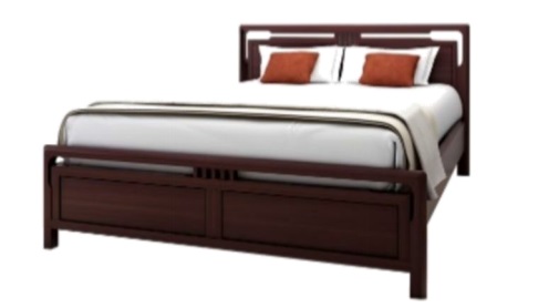 天坛山岚系列金丝柚木双人床 1.5米