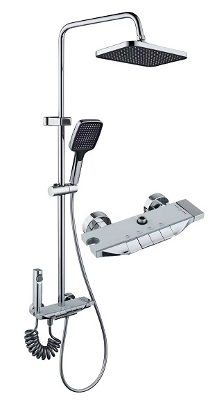 红牛电镀四挡花洒套装 