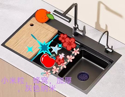 不锈钢手工水槽 68*45*4.0