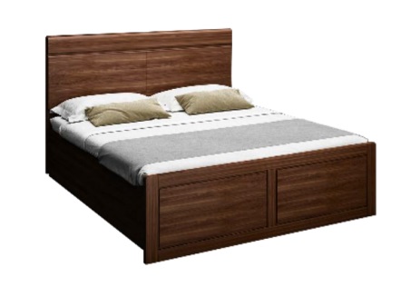 天坛木舍系列乌金木14T4W双人床 1.8米