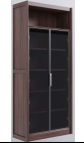 天坛木舍系列乌金木1551双门组合书柜 910*400*2100